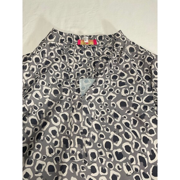 Women's Size Medium Elaine Turner Grey Dress Shirt - Picture 4 of 5